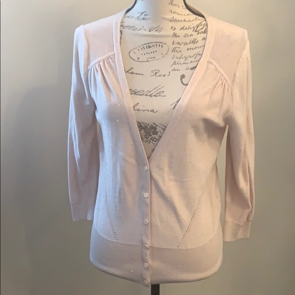 White House Black Market Sweaters - NWT White House Black Market pink sparkly sweater